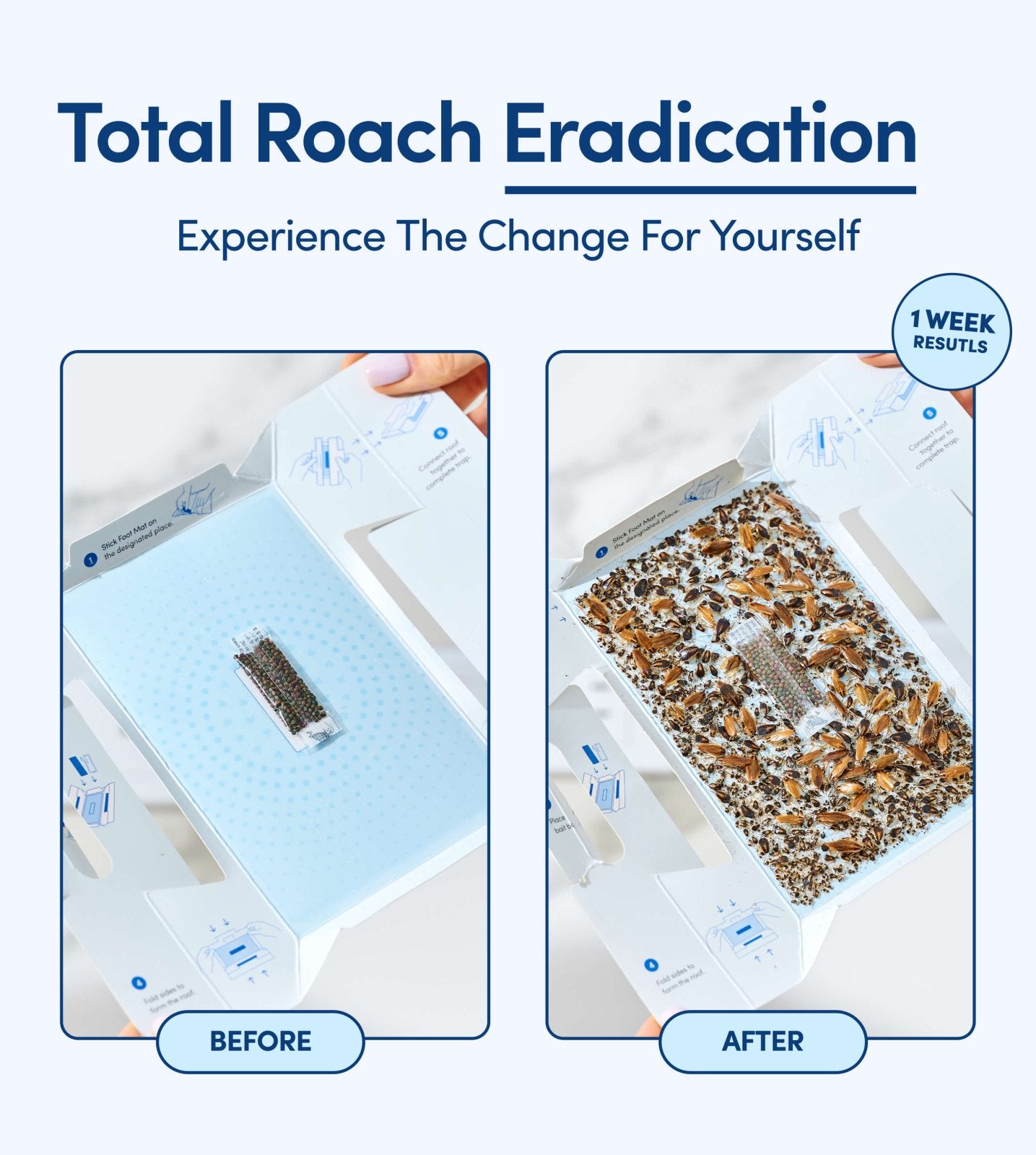 Shieldeck Roach Traps Indoor (12 Pack) - Shieldeck