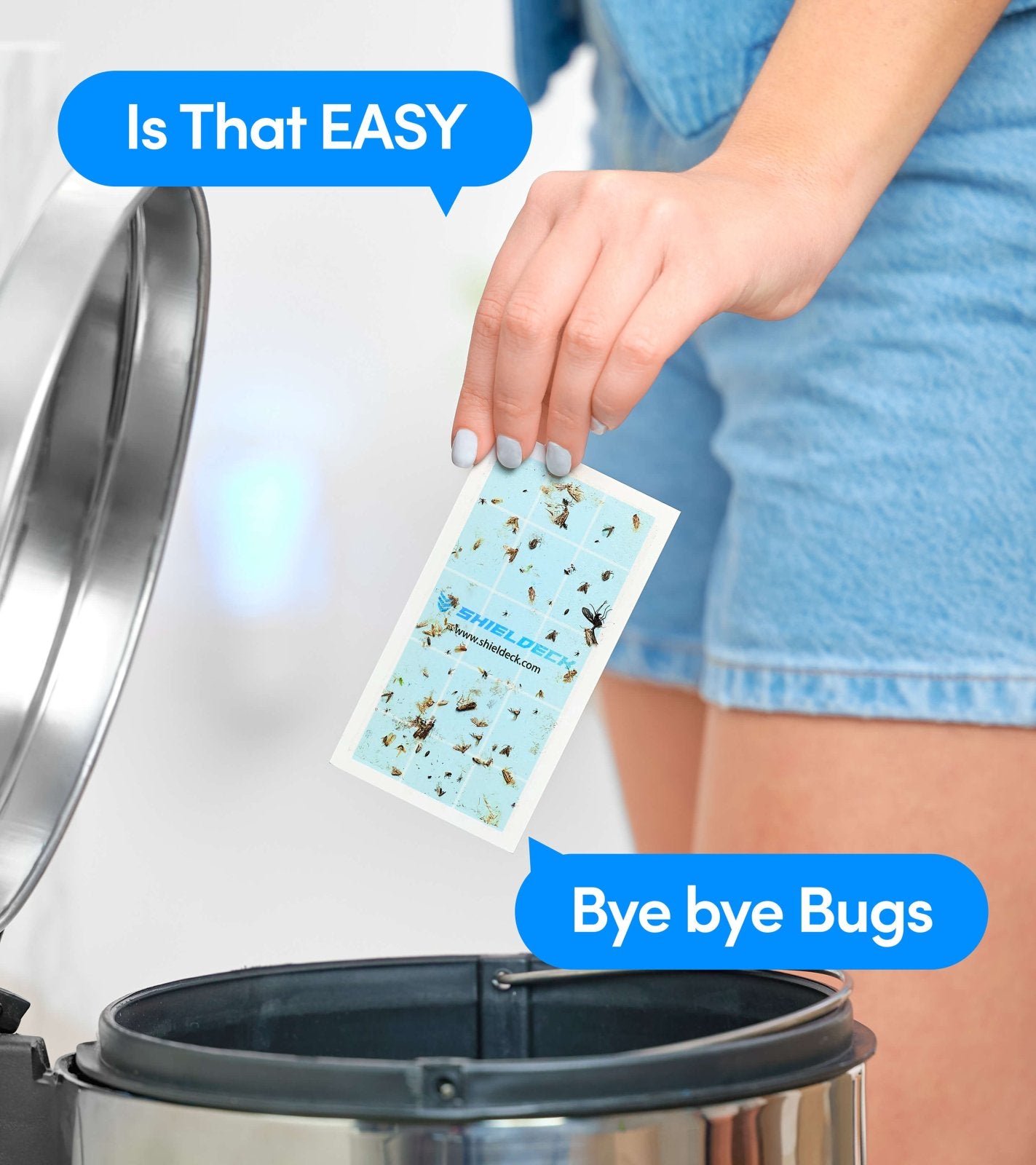 Shieldeck® BuzzTrap – Smart Indoor UV Trap for Flies, Gnats, Mosquitoes, Fruit Flies & More - Shieldeck