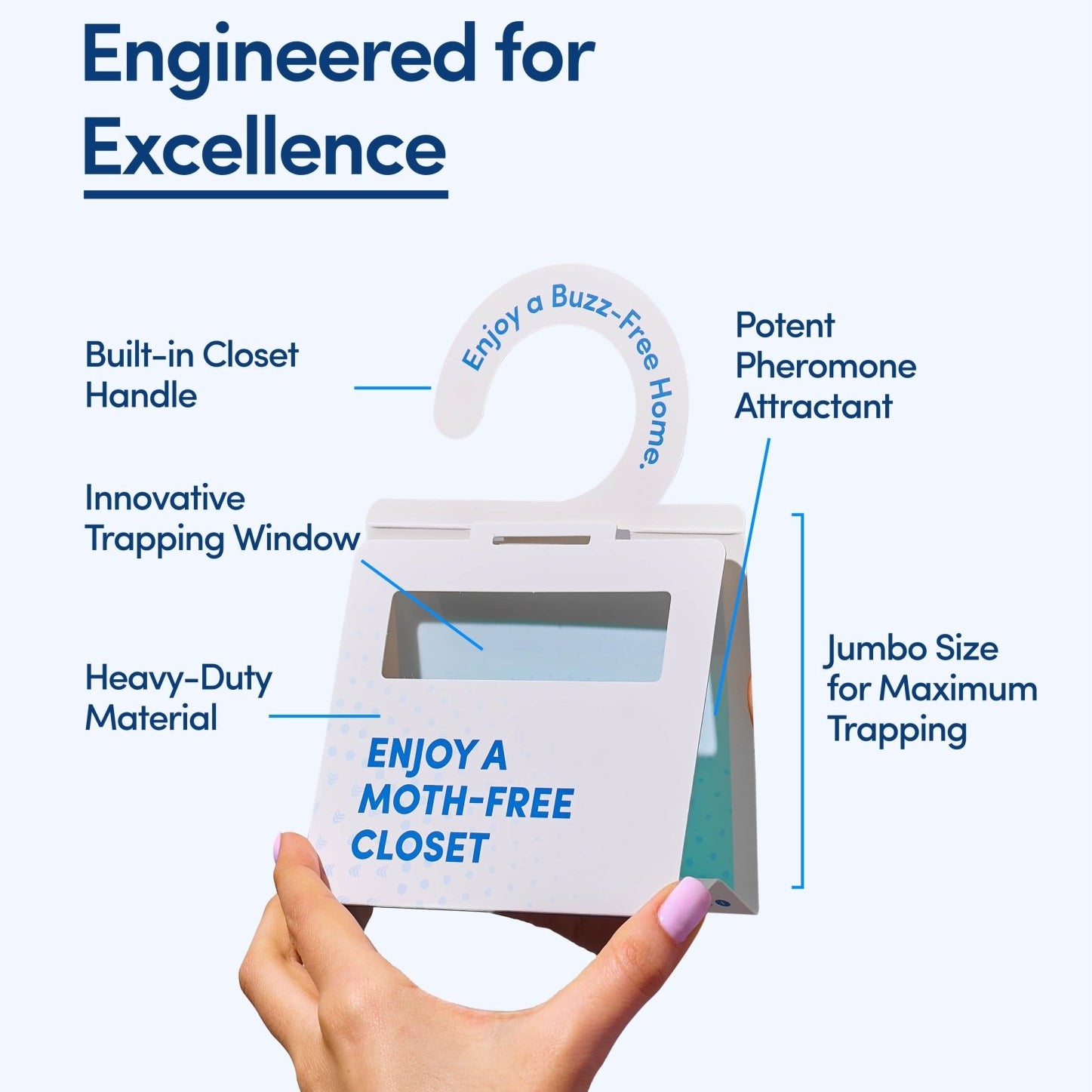 Shieldeck Moth Traps for Clothes with Pheromones (8 - Pack) - Shieldeck