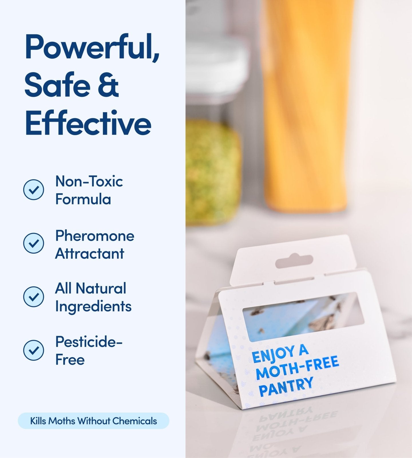 Shieldeck Pantry Moth Traps with Pheromones Prime (8 - Pack) - Shieldeck