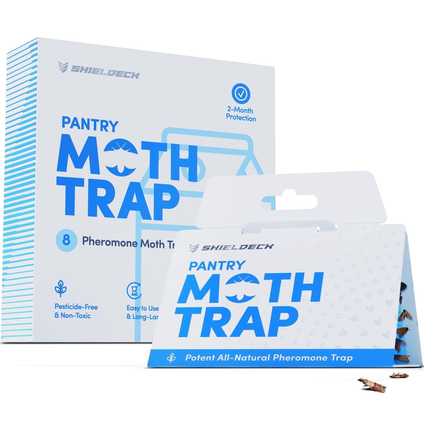 Shieldeck Pantry Moth Traps with Pheromones Prime (8 - Pack) - Shieldeck