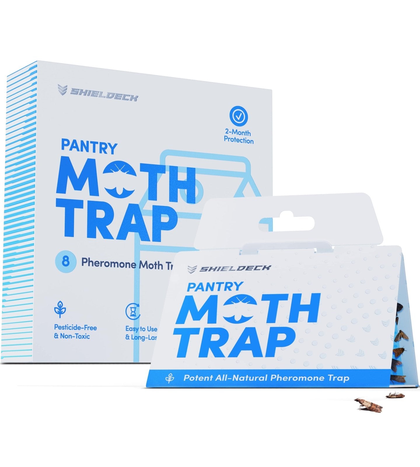 Shieldeck Pantry Moth Traps with Pheromones Prime (8 - Pack) - Shieldeck