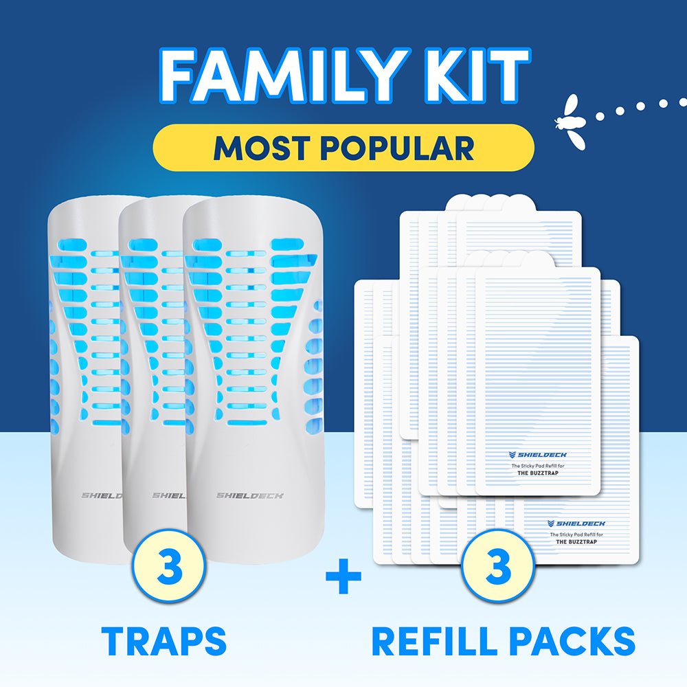 Family Kit (3 Traps + 3 Refill Packs) - Shieldeck