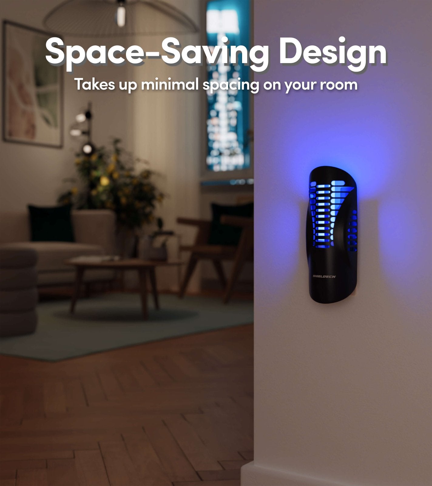Shieldeck® BuzzTrap - Plug - In Indoor Insect Smart UV Trap - Shieldeck