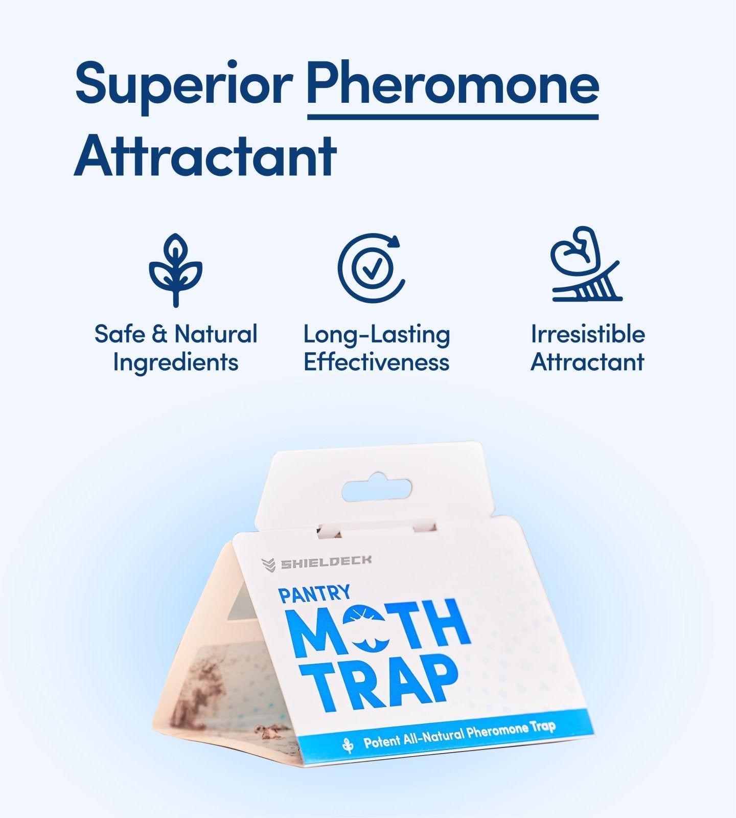 Shieldeck Pantry Moth Traps with Pheromones Prime (8 - Pack) - Shieldeck
