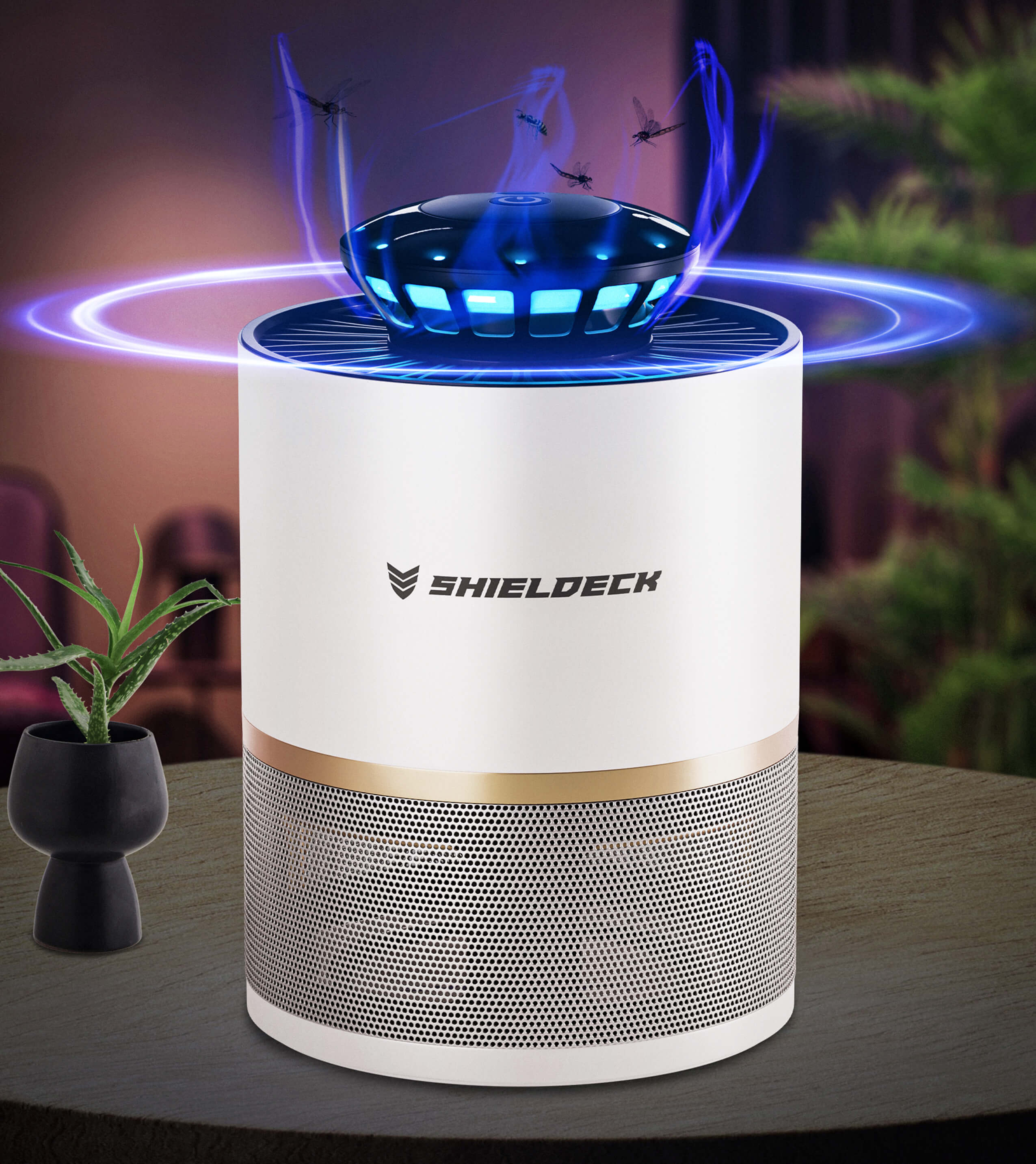 Shieldeck® GlowTrap - Ultimate Indoor Insect Smart UV Trap